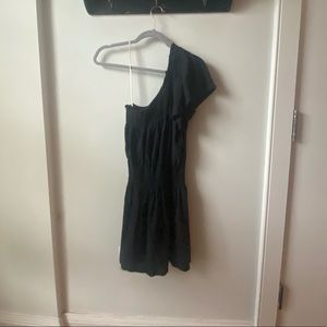 Free People Black One Shoulder Black Dress
